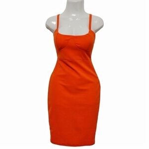 Charlotte Russe - Orange Bodycon Midi Dress